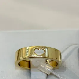 ALIANÇA CORAÇÃO VAZADO