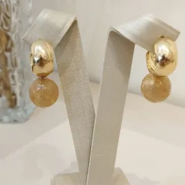 ARGOLA LISA COM PEDRA