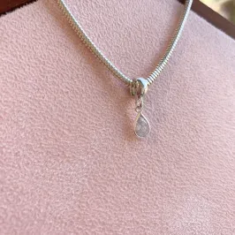 BERLOQUE PRATA GOTA ZIRCÔNIA