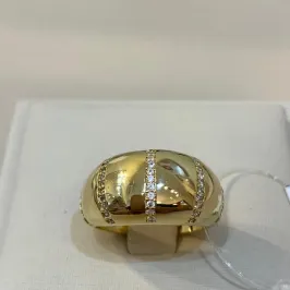 ANEL ABAULADO C/ MICRO ZIRCÔNIAS