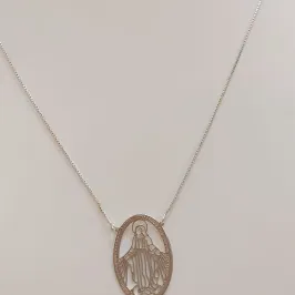 CORRENTE PRATA VENEZIANA NOSSA SENHORA DAS GRAÇAS