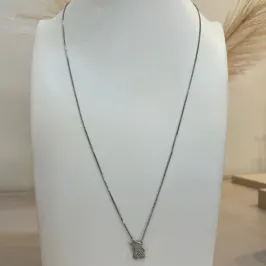 CORRENTE RÓDIO BRANCO C/PINGENTE MENINA
