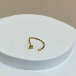 PIERCING NARIZ D-RING DOURADO