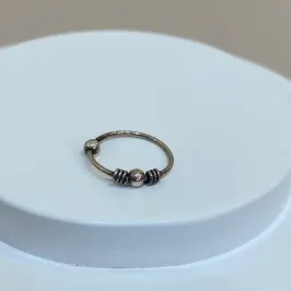 PIERCING PRATA INDIANO BOLINHA
