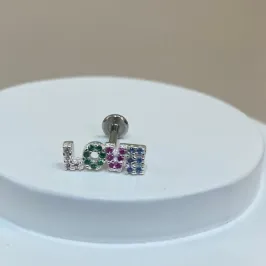 PIRCING PRATA LOVE