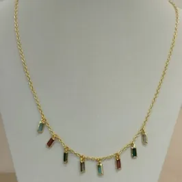 CHOKER RETÂNGULOS DE ZIRCONIAS