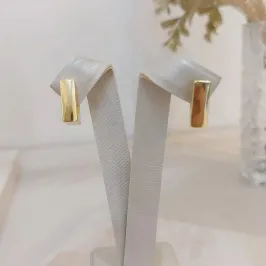 MEIA ARGOLA RETÂNGULAR ROBUSTA ELEGANTE GRANDE