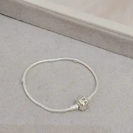 PULSEIRA PRATA PANDORA 19CM FECHO TAMBOR