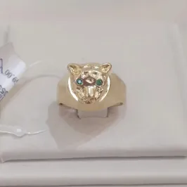 ANEL TIGRE OLHO VERDE