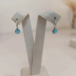 ARGOLA PRATA OLHO GREGO