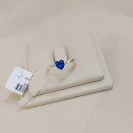 ANEL PRATA YOU & ME AZUL TAMANHO 19