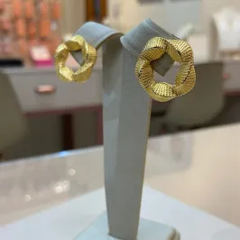 BRINCO CIRCULO VAZADO FOSCO