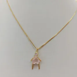 PINGENTE FILHA PALITO ROSA