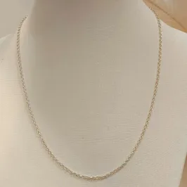 CHOKER PRATA ELO PORTUGUÊS 40CM