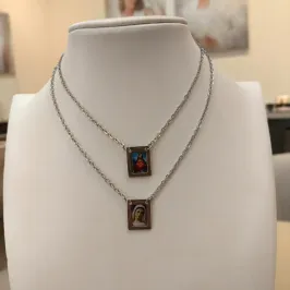 ESCAPULÁRIO AÇO NOSSA SENHORA RAINHA DA PAZ