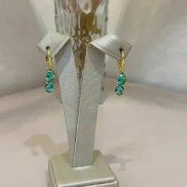 ARGOLA CLICK DUAS GOTAS TURMANILA VERDE
