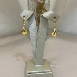 ARGOLA PINGENTE GOTA CURVA M