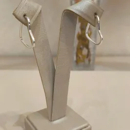 ARGOLA PRATA CORAÇÃO LISA M