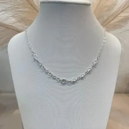 CHOKER PRATA ZIRCÔNIAS