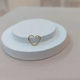 PIERCING AÇO CORAÇÃO LISO