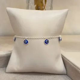 PULSEIRA PRATA OLHO GREGO M