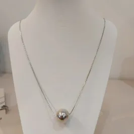 COLAR PENDULO VENEZIANA 60CM COM ESFERA  DIAMANTE