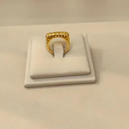 ANEL QUADRADO REGULÁVEL TELINHAS TAMANHO 13