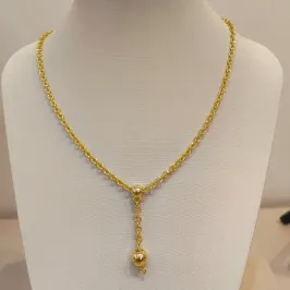 COLAR GRAVATINHA COM 2 ESFERAS