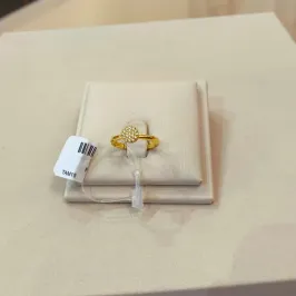 ANEL SOLITÁRIO CRAVEJADO TAMANHO 15