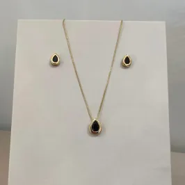 CONJUNTO GOTA ÔNIX/PRETO
