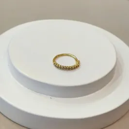PIERCING ARGOLA TORÇÃO CRAVEJADA