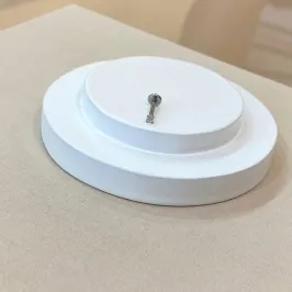 PIERCING PONTO DE LUZ AÇO ROSCA FRONTAL HASTE 8MM/ ZIRC 2MM