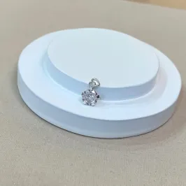 PINGENTE PRATA PONTO DE LUZ CRISTAL