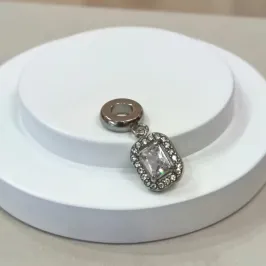 BERLOQUE AÇO RETÀNGULO CRISTAL