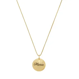 COLAR MEDALINHA ARREDONDADA COM NOME