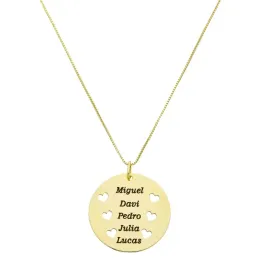 COLAR PERSONALIZADO MANDALA MULTIPLOS NOMES