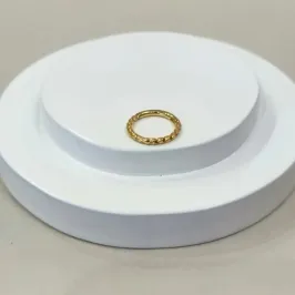 PIERCING ARGOLA ARTICULADA TORCIDA 8MM PVD GOLD