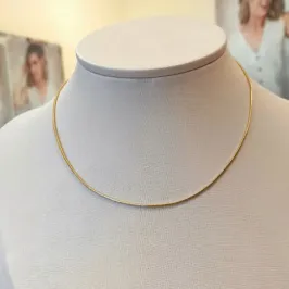 CHOKER RABO DE RATO DAIAMANTADA 1MM
