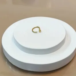 PIERCING NARIZ D-RING 7MM PVD GOLD