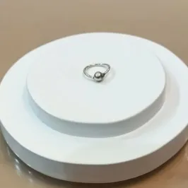 PIERCING PRATA ARGOLA LISA C/ ESFERA