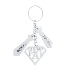 CHAVEIRO PERSONALIZADO AÇO PINGENTES
