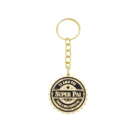 CHAVEIRO SUPER PAI BANHO DE OURO