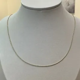 CORRENTE BOLINHA DIAMANTADA 45CM