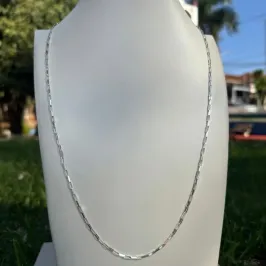 CORRENTE PRATA MASCULINA CARTIER 70CM