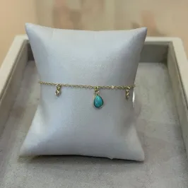 PULSEIRA GOTA TURQUESA