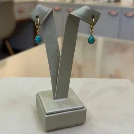 ARGOLA CLIK GOTA TURQUESA