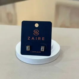 BRINCO ZIRCÔNIA RETANGULAR