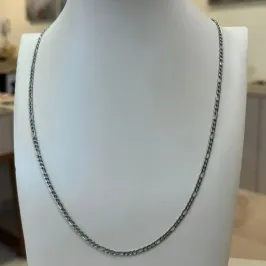 CORRENTE AÇO MASCULINA 3.0MM 3X1 60CM