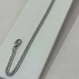TORNOZELEIRA AÇO GRUMET 3.2MM 24CM + 5CM DE EXTENSOR