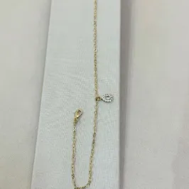 TORNOZELEIRA COM PINGENTE GOTA ZIRCÔNIA